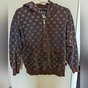 Kids hoodie with skull & crossbones